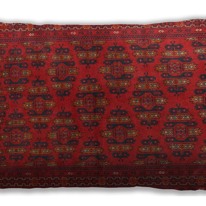 Traditional Classic Rectangular Brown Red Lumbar Throw Pillow, 13 inch by 19 inch, lbtr1188