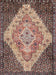 Traditional Reddish Brown Medallion Rug, tr1191