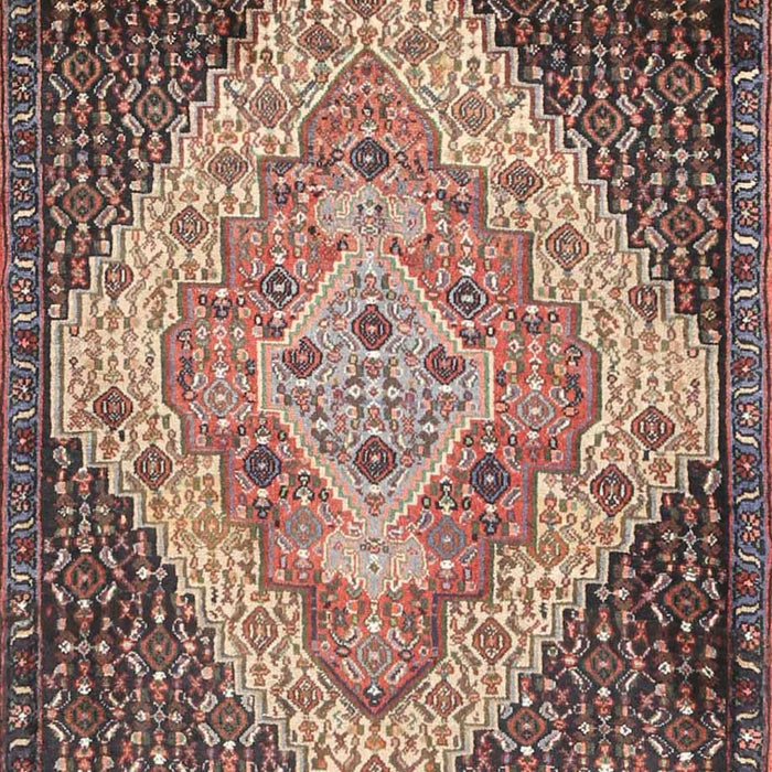 Traditional Reddish Brown Medallion Rug, tr1191