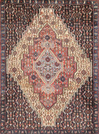 Machine Washable Traditional Sepia Brown Rug, wshtr1191