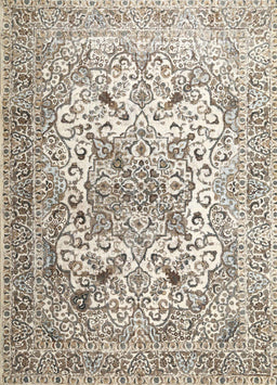 Machine Washable Traditional Army Brown Rug, wshtr1192