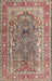 Machine Washable Traditional Light French Beige Brown Rug, wshtr1195