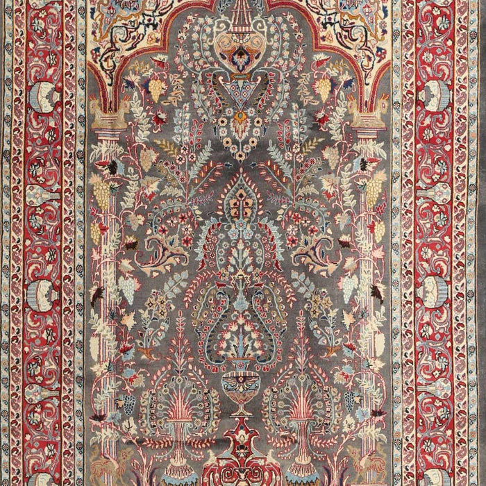 Machine Washable Traditional Light French Beige Brown Rug, wshtr1195