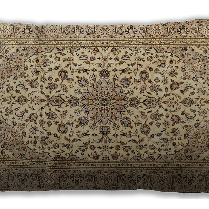 Traditional Classic Rectangular Sienna Brown Lumbar Throw Pillow, 13 inch by 19 inch, lbtr1198