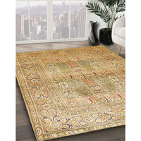 Traditional Chrome Gold Yellow Persian Rug, tr119