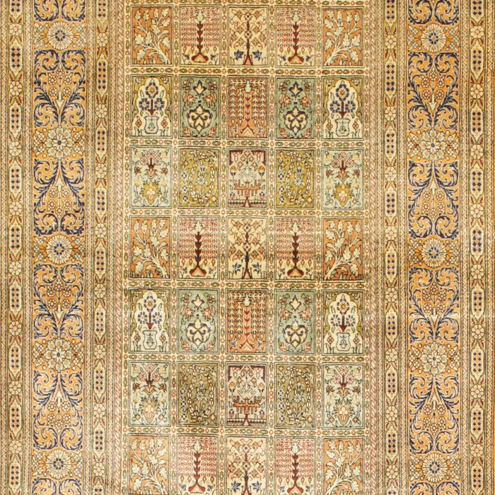 Traditional Chrome Gold Yellow Persian Rug, tr119