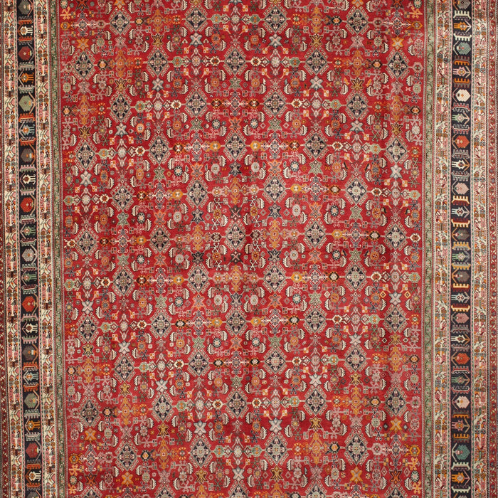 Traditional Orange Brown Persian Rug, tr11