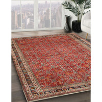 Traditional Orange Brown Persian Rug, tr11