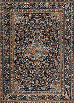 Machine Washable Traditional Charcoal Black Rug, wshtr1201