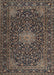 Traditional Charcoal Black Persian Rug, tr1201