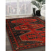 Machine Washable Traditional Bakers Brown Rug in a Family Room, wshtr1202