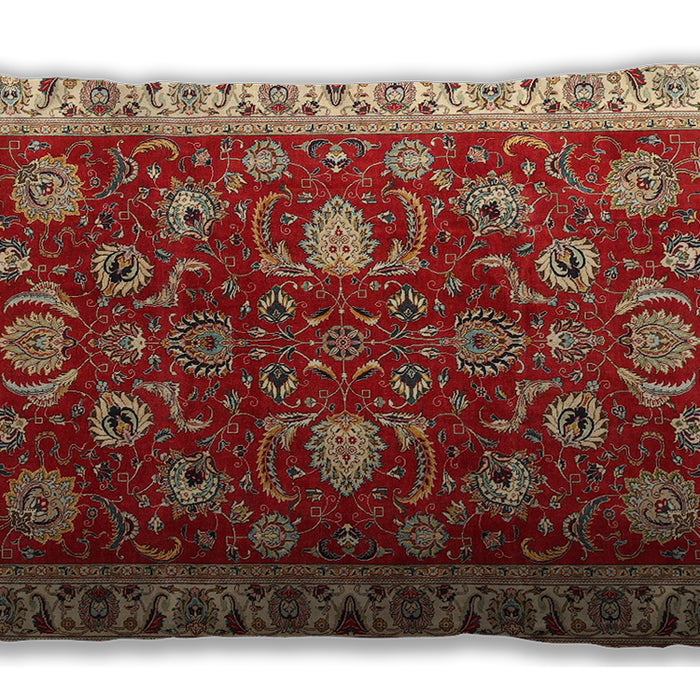 Traditional Classic Rectangular Brown Sand Brown Lumbar Throw Pillow, 13 inch by 19 inch, lbtr1203