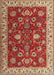 Traditional Sand Brown Persian Rug, tr1203