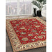 Traditional Sand Brown Persian Rug in Family Room, tr1203