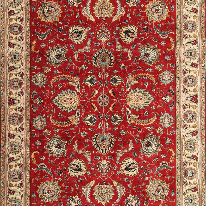 Machine Washable Traditional Sand Brown Rug, wshtr1203