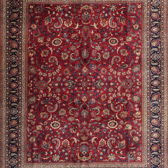 Traditional Dark Gold Brown Persian Rug, tr1205