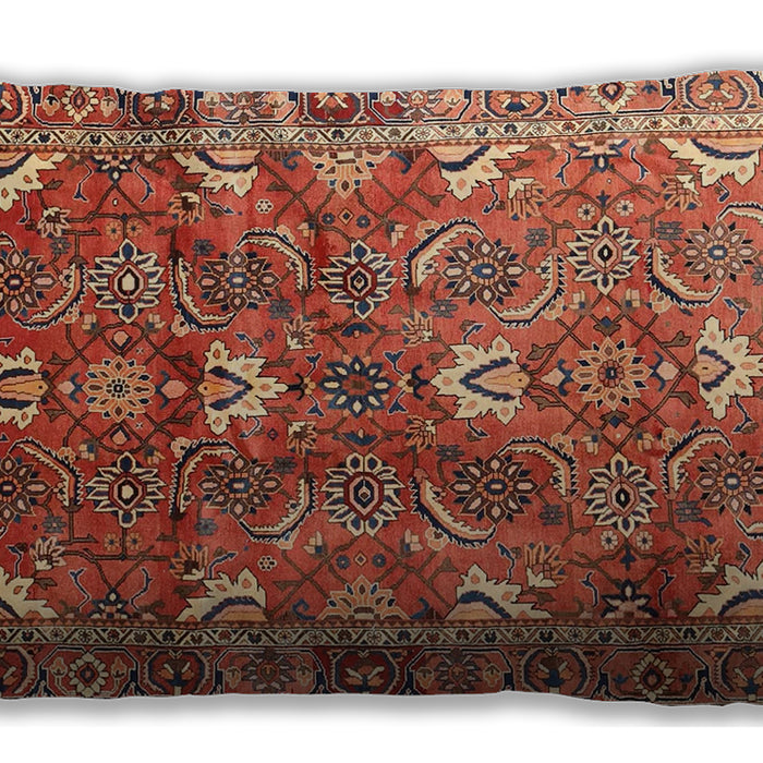 Traditional Classic Rectangular Brown Sand Brown Lumbar Throw Pillow, 13 inch by 19 inch, lbtr1206