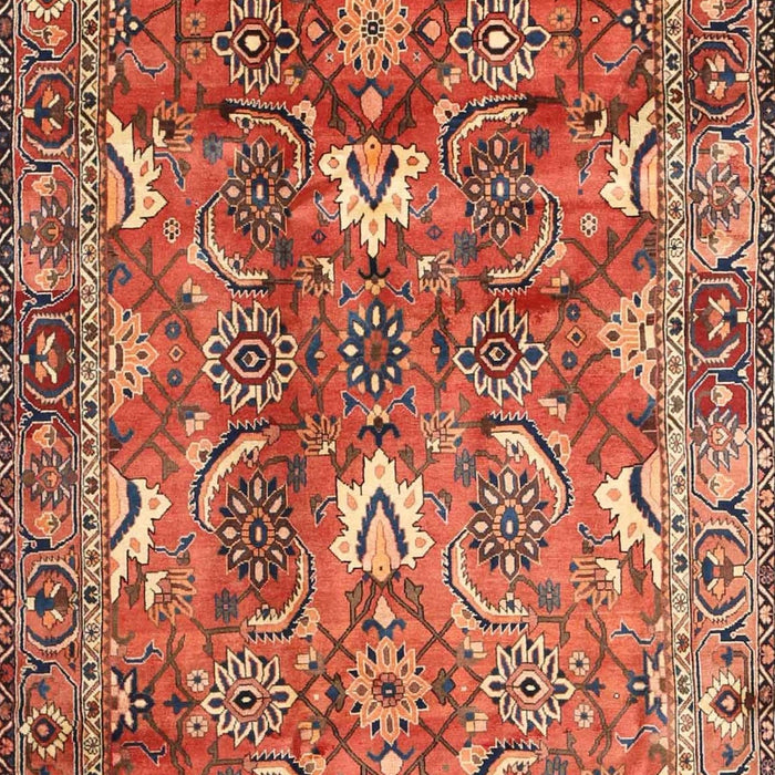 Traditional Sand Brown Persian Rug, tr1206