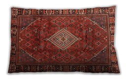 Traditional Classic Rectangular Tomato Red Lumbar Throw Pillow, 13 inch by 19 inch, lbtr1208