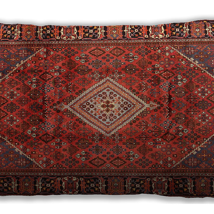 Traditional Classic Rectangular Tomato Red Lumbar Throw Pillow, 13 inch by 19 inch, lbtr1208