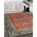 Machine Washable Traditional Saffron Red Rug in a Family Room, wshtr1210