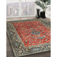 Traditional Saffron Red Persian Rug, tr1210