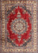 Traditional Red Medallion Rug, tr1215