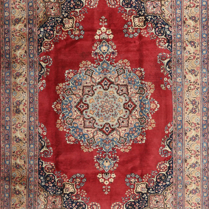 Machine Washable Traditional Tomato Red Rug, wshtr1215