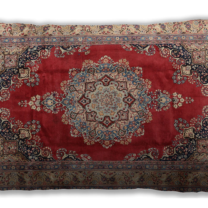 Traditional Classic Rectangular Tomato Red Lumbar Throw Pillow, 13 inch by 19 inch, lbtr1215