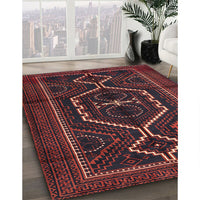 Traditional Saffron Red Persian Rug, tr1217