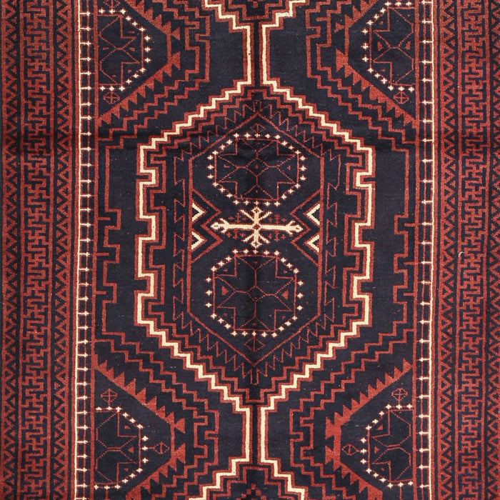 Machine Washable Traditional Saffron Red Rug, wshtr1217