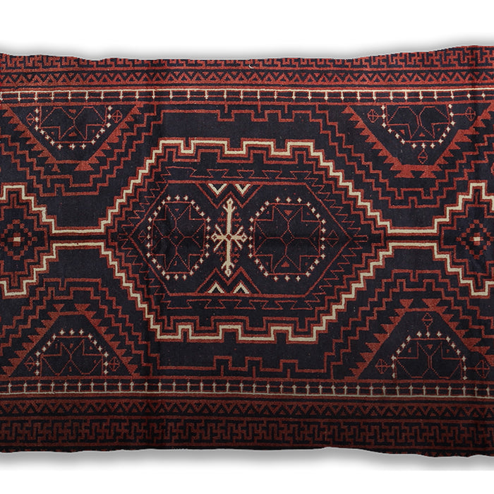 Traditional Classic Rectangular Saffron Red Lumbar Throw Pillow, 13 inch by 19 inch, lbtr1217