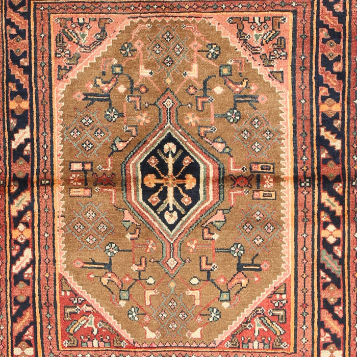 Traditional Dark Sienna Brown Persian Rug, tr1219
