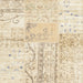 Square Traditional Vanilla Gold Patchwork Rug, tr121