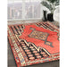 Machine Washable Traditional Tangerine Pink Rug in a Family Room, wshtr1220