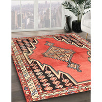 Traditional Tangerine Pink Persian Rug, tr1220