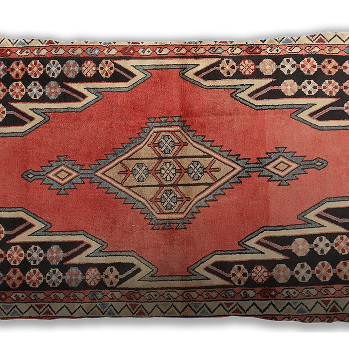 Traditional Classic Rectangular Tangerine Pink Lumbar Throw Pillow, 13 inch by 19 inch, lbtr1220