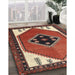 Machine Washable Traditional Tomato Red Rug in a Family Room, wshtr1221