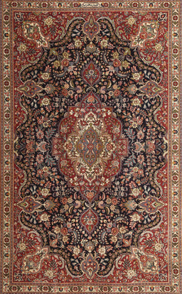 Machine Washable Traditional Orange Brown Rug, wshtr1223