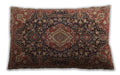 Traditional Classic Rectangular Orange Brown Lumbar Throw Pillow, 13 inch by 19 inch, lbtr1223