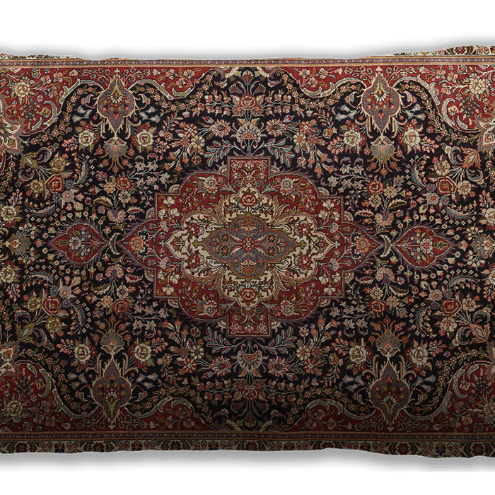 Traditional Classic Rectangular Orange Brown Lumbar Throw Pillow, 13 inch by 19 inch, lbtr1223