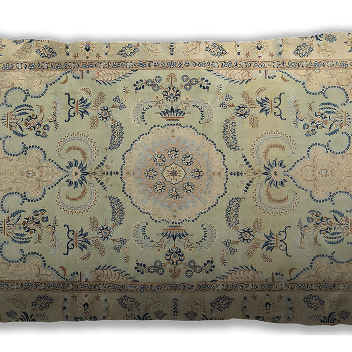 Traditional Classic Rectangular Brown Gold Lumbar Throw Pillow, 13 inch by 19 inch, lbtr1224