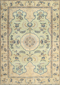 Machine Washable Traditional Brown Gold Rug, wshtr1224