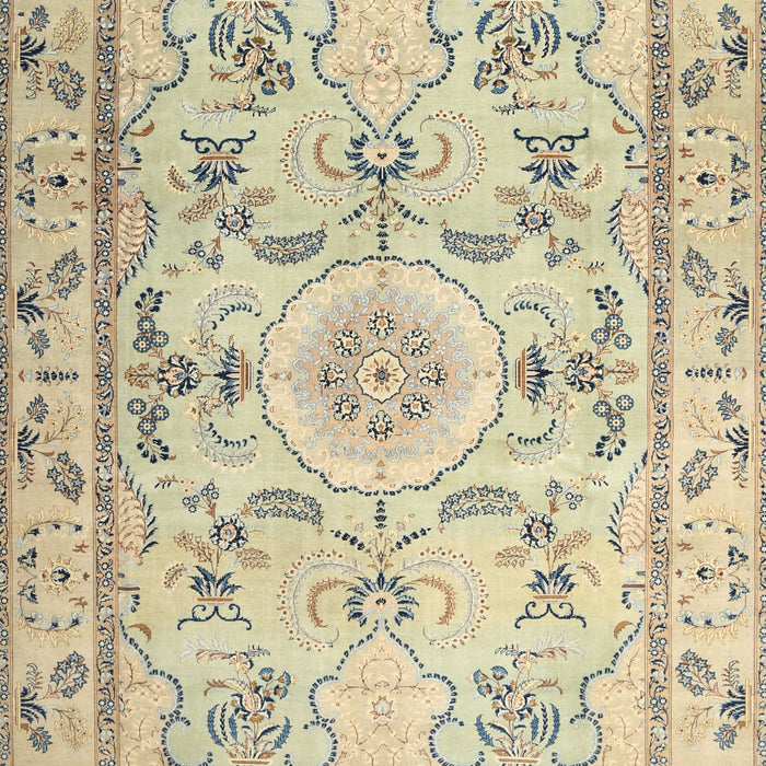 Traditional Brown Gold Medallion Rug, tr1224