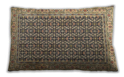 Traditional Classic Rectangular Coffee Brown Lumbar Throw Pillow, 13 inch by 19 inch, lbtr1225