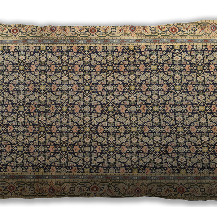 Traditional Classic Rectangular Coffee Brown Lumbar Throw Pillow, 13 inch by 19 inch, lbtr1225