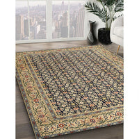 Traditional Coffee Brown Persian Rug, tr1225