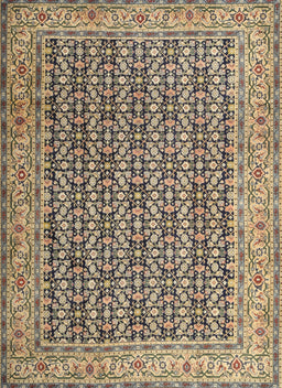 Machine Washable Traditional Coffee Brown Rug, wshtr1225