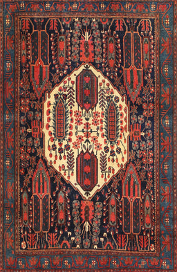 Machine Washable Traditional Brown Rug, wshtr1226