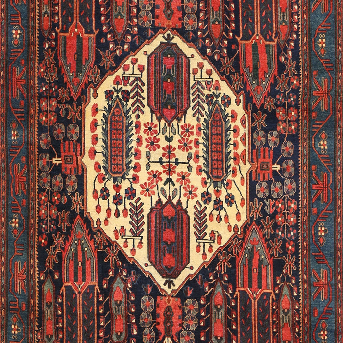 Traditional Brown Medallion Rug, tr1226